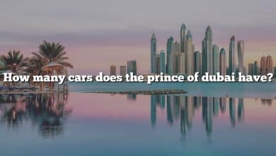 How many cars does the prince of dubai have?