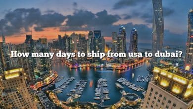 How many days to ship from usa to dubai?