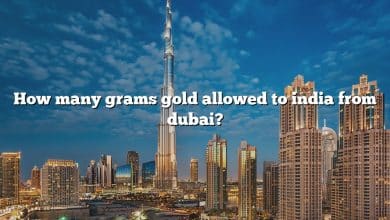 How many grams gold allowed to india from dubai?