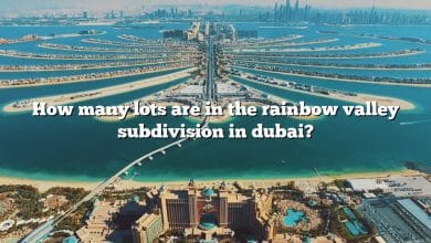 How many lots are in the rainbow valley subdivision in dubai?