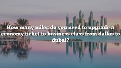 How many miles do you need to upgrade a economy ticket to business class from dallas to dubai?