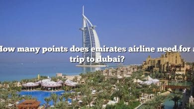 How many points does emirates airline need for a trip to dubai?