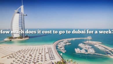 How much does it cost to go to dubai for a week?