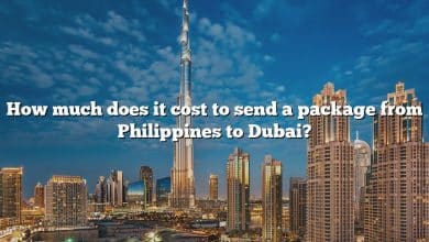 How much does it cost to send a package from Philippines to Dubai?