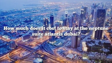 How much does it cost to stay at the neptune suite atlantis dubai?
