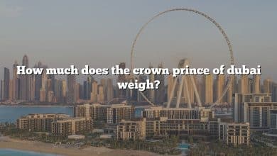 How much does the crown prince of dubai weigh?
