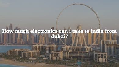 How much electronics can i take to india from dubai?