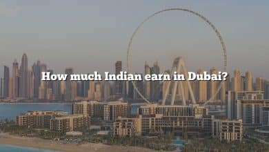 How much Indian earn in Dubai?