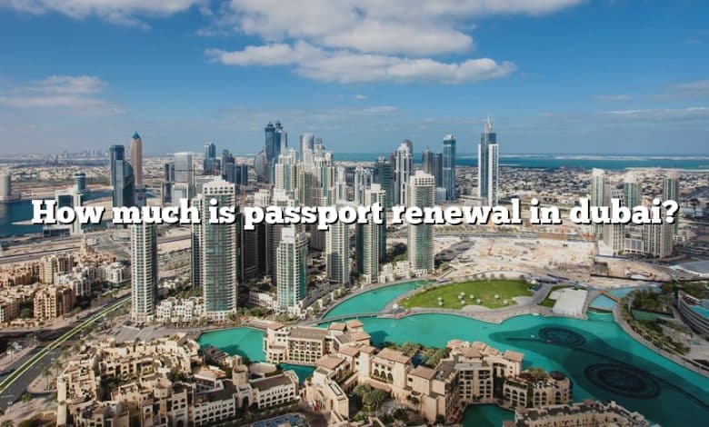 How much is passport renewal in dubai?
