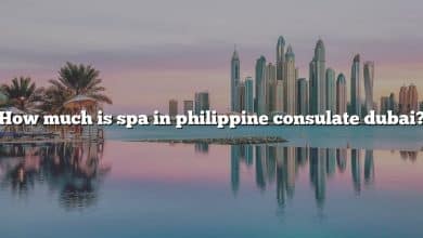 How much is spa in philippine consulate dubai?