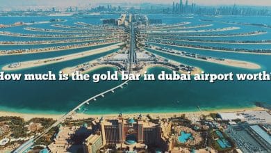 How much is the gold bar in dubai airport worth?