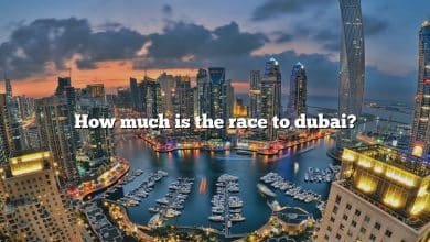 How much is the race to dubai?