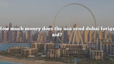 How much money does the usa send dubai forign aid?