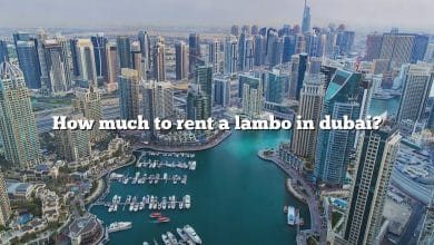 How much to rent a lambo in dubai?