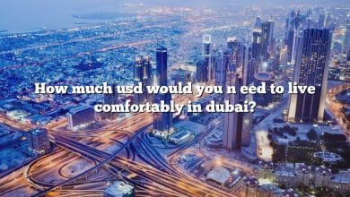 How much usd would you n eed to live comfortably in dubai?