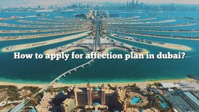 How to apply for affection plan in dubai?