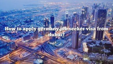 How to apply germany job seeker visa from dubai?