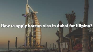 How to apply korean visa in dubai for filipino?