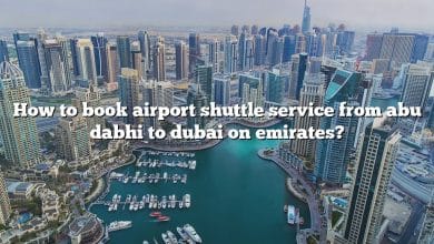 How to book airport shuttle service from abu dabhi to dubai on emirates?