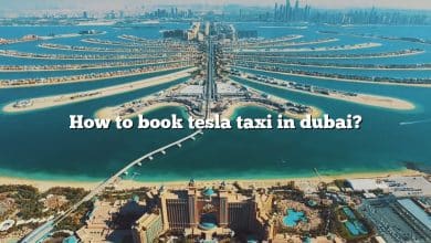 How to book tesla taxi in dubai?