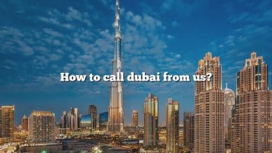 How to call dubai from us?