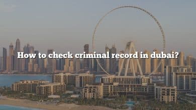 How to check criminal record in dubai?