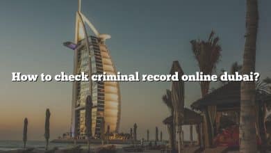 How to check criminal record online dubai?