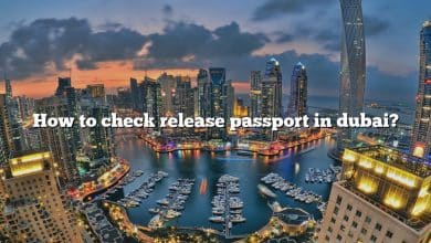 How to check release passport in dubai?