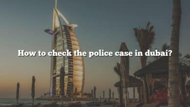How to check the police case in dubai?