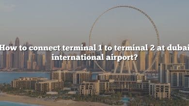 How to connect terminal 1 to terminal 2 at dubai international airport?