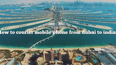 How to courier mobile phone from dubai to india?