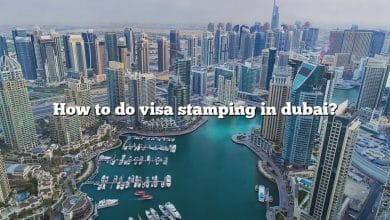 How to do visa stamping in dubai?