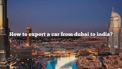 How to export a car from dubai to india?