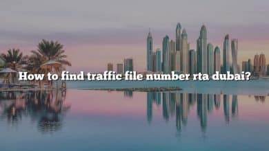 How to find traffic file number rta dubai?