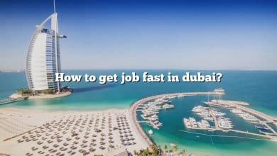 How to get job fast in dubai?