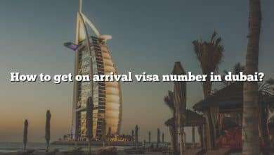 How to get on arrival visa number in dubai?