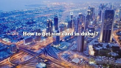 How to get sim card in dubai?