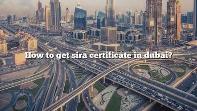 How to get sira certificate in dubai?