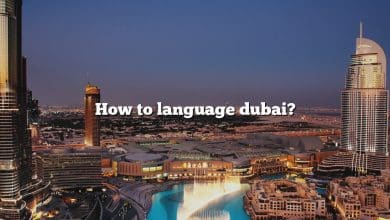 How to language dubai?