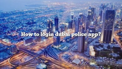 How to login dubai police app?