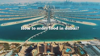 How to order food in dubai?