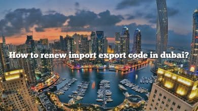 How to renew import export code in dubai?