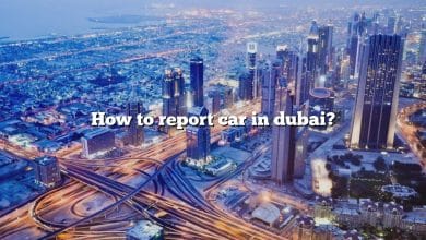 How to report car in dubai?