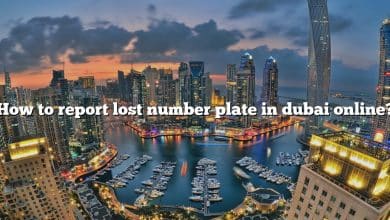 How to report lost number plate in dubai online?