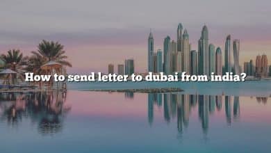 How to send letter to dubai from india?