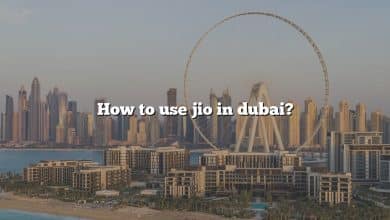 How to use jio in dubai?