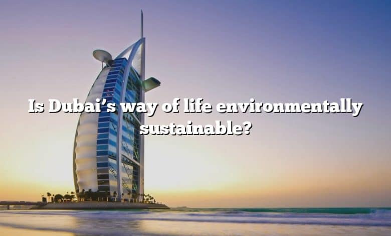 Is Dubai’s way of life environmentally sustainable?