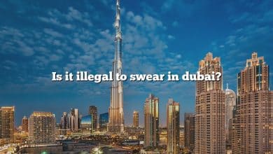 Is it illegal to swear in dubai?