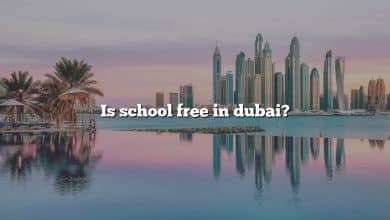 Is school free in dubai?