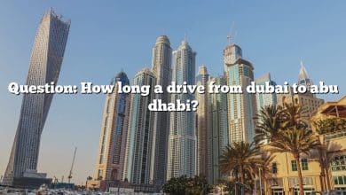 Question: How long a drive from dubai to abu dhabi?